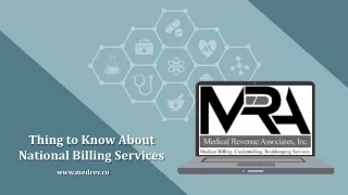 Thing to Know About National Billing Services
