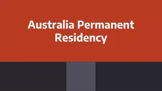 australia permanent residency