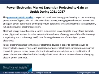 power electronics market expansion projected