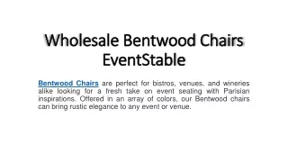 wholesale bentwood chairs eventstable