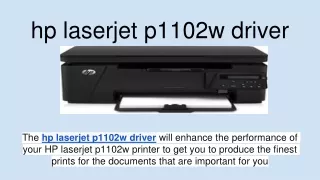 hp laserjet p1102w driver