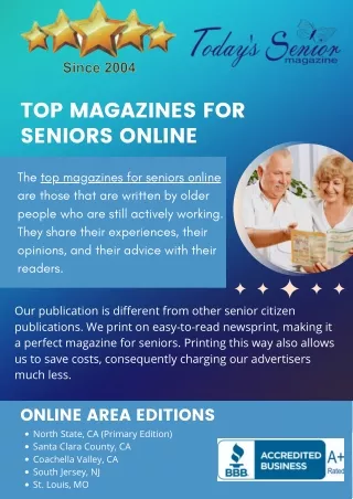 top magazines for seniors online