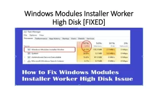 windows modules installer worker high disk