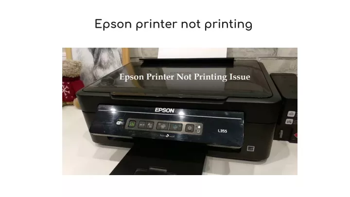 epson printer not printing