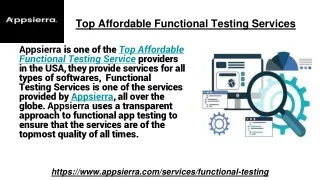top affordable functional testing services