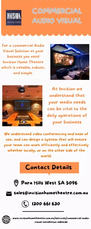 commercial commercial audio visual audio visual