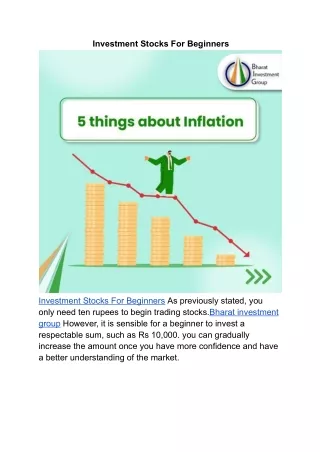 investment stocks for beginners