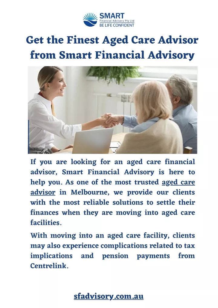 get the finest aged care advisor from smart