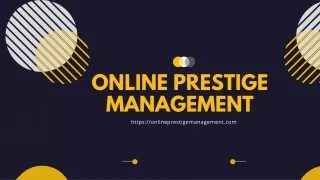 online prestige management