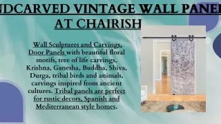 handcarved vintage wall panel at chairish