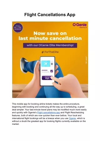 flight cancellations app