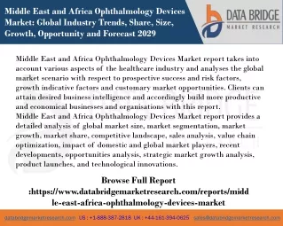 middle east and africa ophthalmology devices