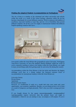 finding the simplest student accommodation