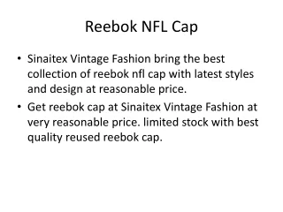 Reebok NFL Cap