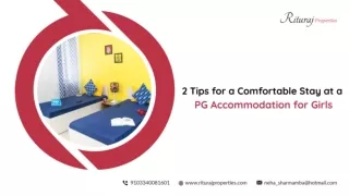2 Tips for a Comfortable Stay at a PG Accommodation for Girls