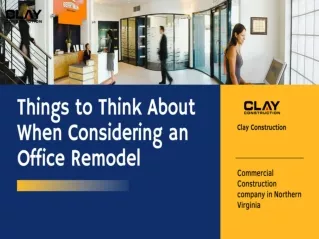 Things to Think About When Considering an Office Remodel