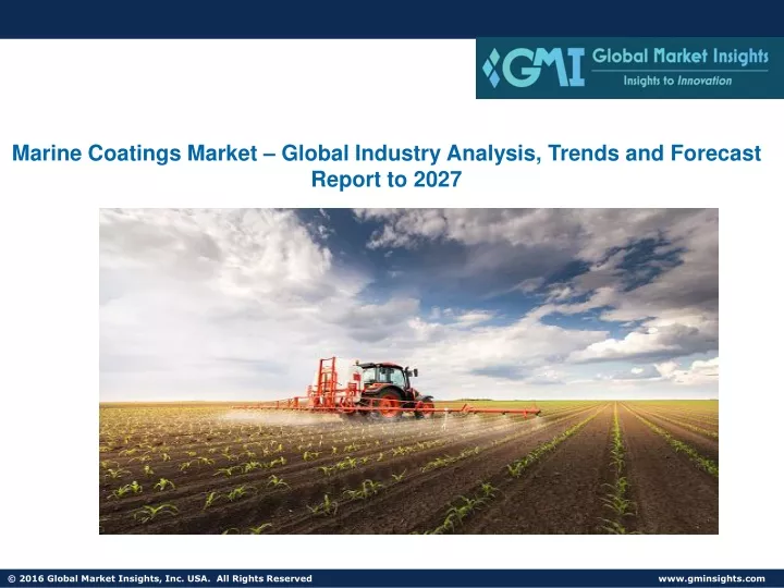 marine coatings market global industry analysis