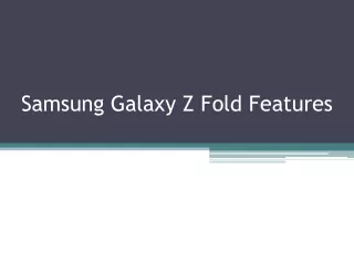 samsung galaxy z fold features