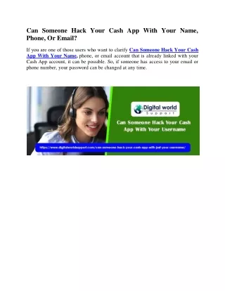 Can Someone Hack Your Cash App With Your Name, Phone, Or Email?