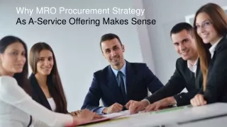why mro procurement strategy as a service