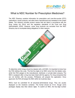 what is ndc number for prescription medicines