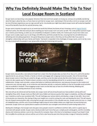 why you definitely should make the trip to your