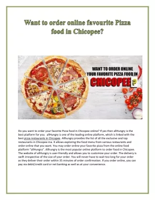 do you want to order your favorite pizza food