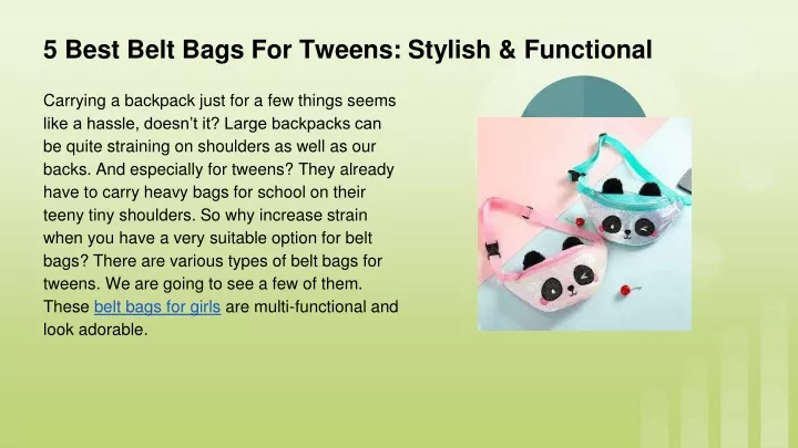 5 best belt bags for tweens stylish functional