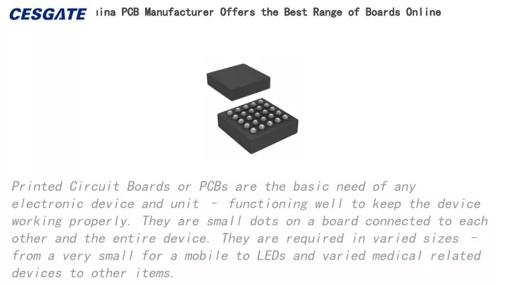 china pcb manufacturer offers the best range