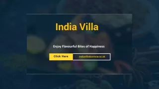 India Villa | The Best Indian Restaurant in Thaxted, Dunmow