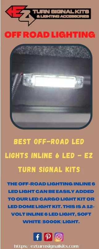 Best Off-Road Led Lights Inline 6 Led - Ez Turn Signal Kits