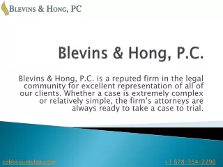 Blevins & Hong, P.C.
