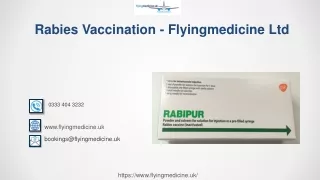 Rabies Vaccination - Flyingmedicine Ltd