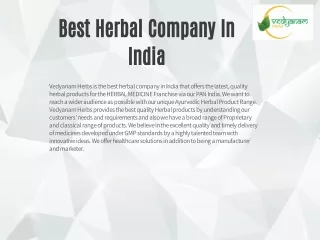 best herbal company in india