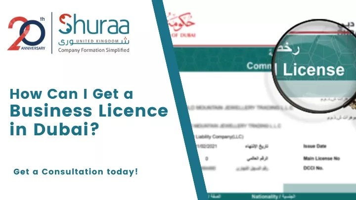 how can i get a business licence in dubai