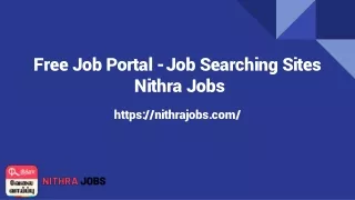 Free Jobs in Tamilnadu for freshers | Nithra Jobs