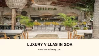 luxury villas in goa