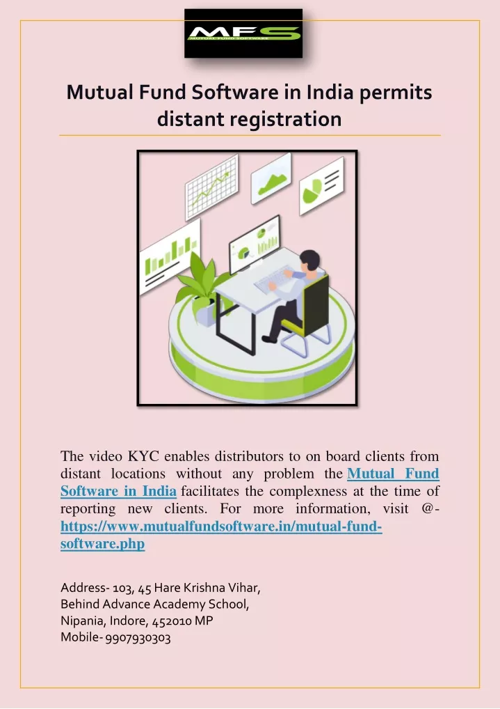 mutual fund software in india permits distant