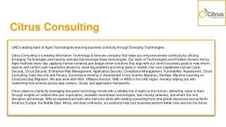 citrus consulting