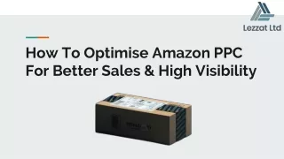 How To Optimise Amazon PPC