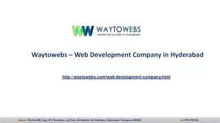 Web development company in hyderabad