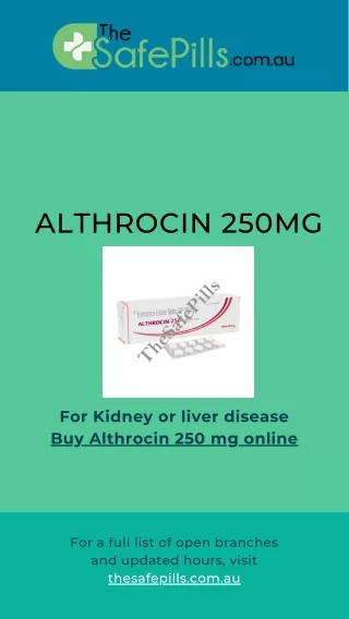 Buy Althrocin 250 Mg Online