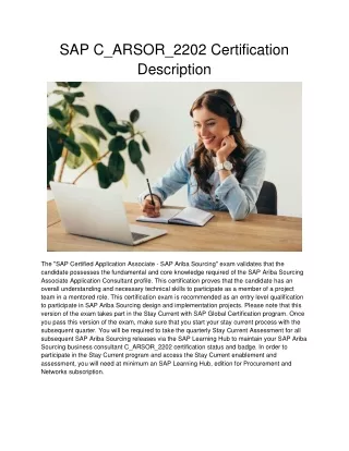 sap c arsor 2202 certification description