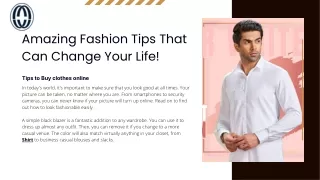 amazing fashion tips that can change your life