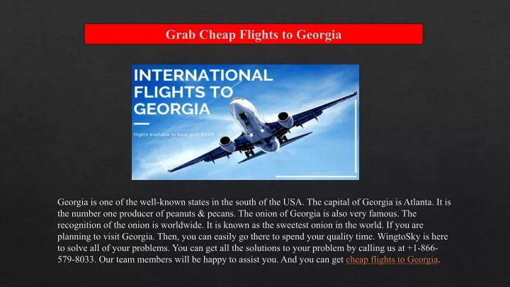 grab cheap flights to georgia