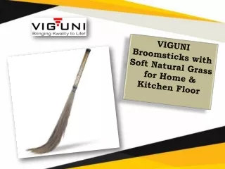 viguni broomsticks with soft natural grass
