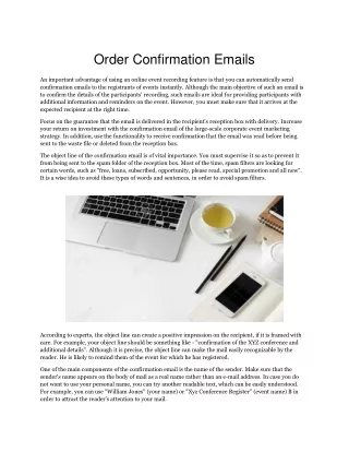 Order-Confirmation-Emails