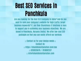best seo services in panchkula are you looking