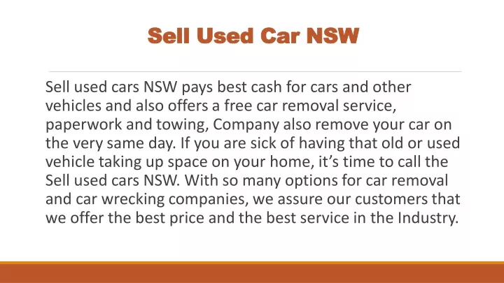 sell used car nsw sell used car nsw