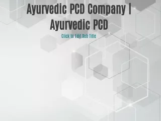 Ayurvedic PCD Company | Ayurvedic PCD